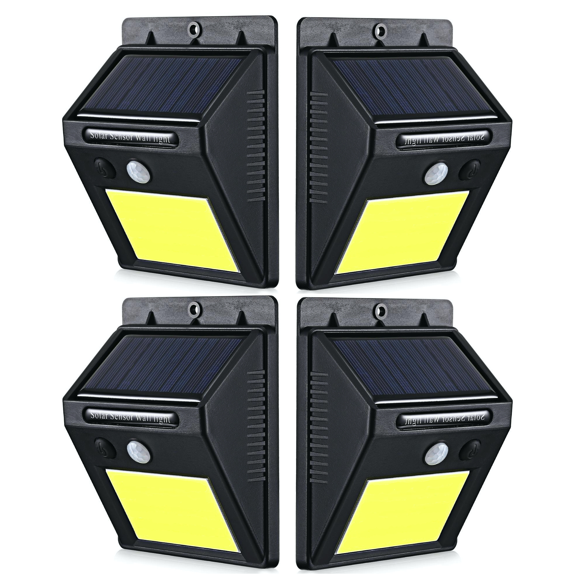 Set 4 Lampi Solare CLD cu 48 LED senzor de miscare si lumina